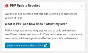 wordpres_php_update_required
